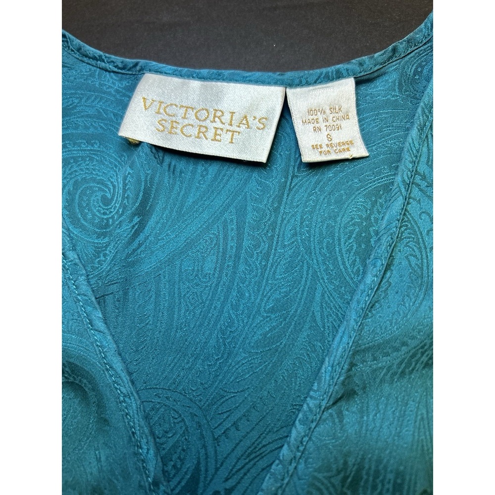 Victoria's Secret Vintage‎ Gold Label Jacquard Sleep Shirt Tunic Size Small - Picture 5 of 12